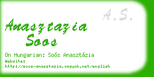 anasztazia soos business card