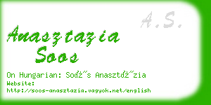 anasztazia soos business card